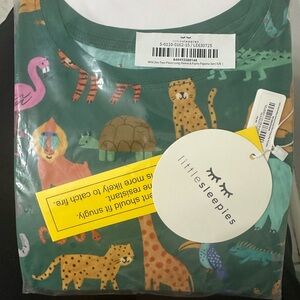Little Sleepies Jungle Animal Green Pajama Set